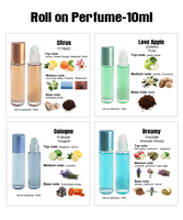 Vente en gros de parfums personnalisés pour femmes sans alcool, 10 ml EDT, jasmin, rose, vanille, agrumes, pomme, musc, parfum phéromone, huile de parfum en roll-on