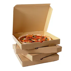 Kotak Pizza desain baru wadah Pizza terbuat dari aluminium Foil kotak permen makanan kotak kue kemasan kue papan bergelombang paket makanan