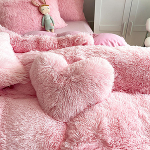 Hot Sale Velvet <b>Bedding</b> <b>Sets</b> Thick Protective Warm Winter Coral Velvet Bed Sheet Bed Sheets Solid <b>Bedding</b> - Product Image 3