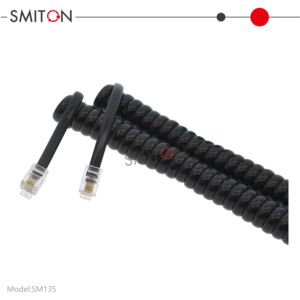 Câble téléphonique plat en spirale 4P4C RJ9 RJ22 <span class=keywords><strong>RJ11</strong></span>, cordon de communication pour combiné téléphonique - Product Image 3