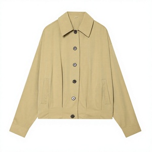Abrigo informal de manga larga con un solo botón para mujer, transpirable, ligero, para uso diario, primavera-verano - Product Image 4