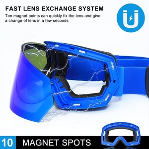 Gafas de Esquí con Protección UV400 CE, Lentes Polarizadas de Espejo, Antivaho, Resistentes al Viento, para Deportes de Nieve, con Logotipo Personalizado OEM - Product Image 4