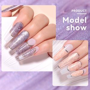 JTING Nuevo Diseño, Muestra Gratis, Marca Privada, Venta al por Mayor, Colección de 6 Colores, Gel de Perlas, Sin Hema, Vegano, Esmalte de Uñas con Gel de Perlas - Product Image 5