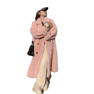 <span class=keywords><strong>Manteau</strong></span> long élégant pour femmes, mode personnalisée, <span class=keywords><strong>chaud</strong></span> pour l'<span class=keywords><strong>hiver</strong></span>, <span class=keywords><strong>manteau</strong></span> en fausse fourrure pour femmes - Product Image 1