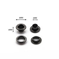 Produits de quincaillerie en gros 4 #   Œillets métalliques étanches en nickel noir de 8 mm pour sacs, vestes, vêtements et accessoires de sacs