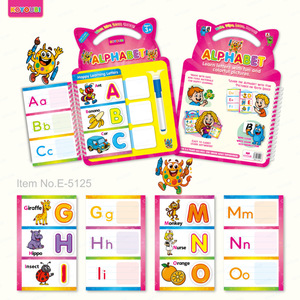 Libro <span class=keywords><strong>de</strong></span> Práctica <span class=keywords><strong>de</strong></span> Palabras en Inglés y Español Borrable, Libro Educativo Temprano para el Aprendizaje, Libro <span class=keywords><strong>de</strong></span> Entrenamiento Multilingüe - Product Image 1