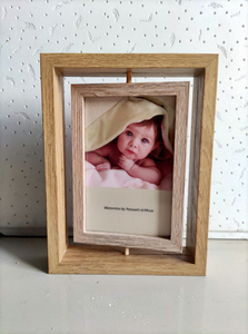 Cadre photo en bois fait main sur mesure, double orientation, éco-responsable, pour paysages et photos - Product Image 3