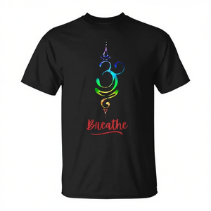 T-shirt unisexe pour adultes, à manches courtes, col rond, impression numérique, respirant, symbole de chakra, yoga, méditation - Product Image 3