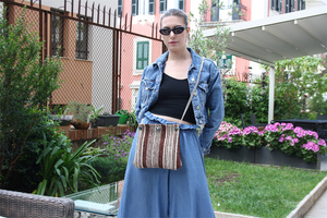Fornitura diretta nuova borsa personalizzata di design in pelle marrone strisce Mini borsa da donna per tutte le stagioni - Product Image 6