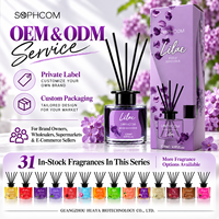 Diffuseur à bâtonnets 100 ml OEM ODM, huile parfumée personnalisée avec bâtonnets en rotin pour importateurs et détaillants de cadeaux
