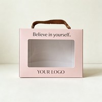 Boîte en carton ondulé Kraft la plus vendue pour vêtements, avec fenêtre transparente, faible MOQ, emballage pour pyjamas, encre à base de soja, boîte pour vêtements de bébé et couvertures