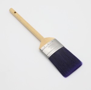 Pincel de pintura con pegamento epoxi Industrial de grado DIY con mango de madera OEM, cerdas de fibra sintética para pintura de muebles interiores - Product Image 3