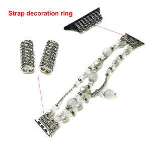 Banda de Metal adaptador de diamantes con incrustaciones de bucles de anillos <span class=keywords><strong>para</strong></span> <span class=keywords><strong>Apple</strong></span> <span class=keywords><strong>Watch</strong></span> <span class=keywords><strong>iPhone</strong></span> <span class=keywords><strong>6</strong></span> 5 4 - Product Image 4