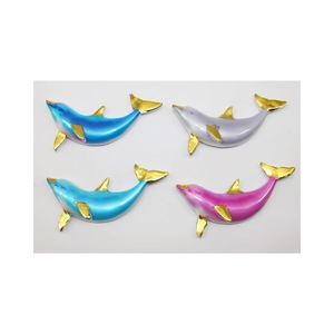 Tiny Animal Theme Ornament Figurines Hand Painted Dolphin Mold Souvenirs Resin <b>Crafts</b> Home Decor Business Gifts Model Pattern - Product Image 2