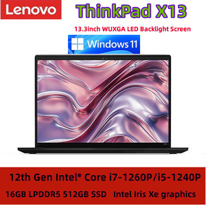 Thinkpad X13 รุ่นใหม่ล่าสุด ขนาด 13.3 นิ้ว Gen 2 I7 แรม 16GB SSD 512GB รองรับ 4G LTE แล็ปท็อปสำหรับธุรกิจ ของแท้ใหม่เอี่ยม Thinkpad X13 ปี 2021 2022 ขนาด 13.3 นิ้ว - Product Image 5