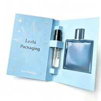Carte d'emballage pour échantillons de parfum personnalisés en gros à faible MOQ, 1ml 2ml, pour femmes, idéale pour les cadeaux