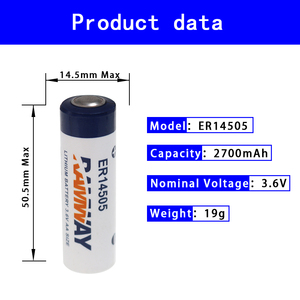램웨이 리튬 주 배터리 <span class=keywords><strong>Aa</strong></span> Er14505 Ls14500 Tl-5903 3.6v <span class=keywords><strong>2400mah</strong></span> 리튬 배터리 - Product Image 4