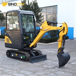 Mini-excavatrice compacte C-T18-9B de 1800 kg sur chenilles en caoutchouc, dotée d'un moteur et d'un PLC, idéale pour l'aménagement paysager de jardin et les travaux intérieurs. - Product Image 2