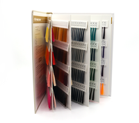 1 pièce, nuancier d'échantillons de fils à broder en soie, 720 couleurs au choix