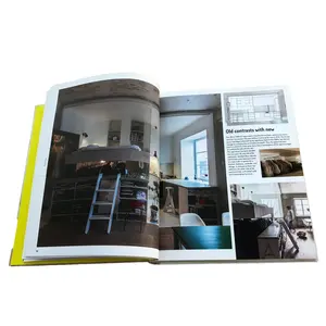 Tùy chỉnh Glossy cán Tạp Chí & Catalog Brochure in ấn Dịch vụ in Offset trên Fancy giấy in báo giấy định dạng cuốn sách