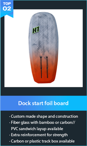 男女兼用 アウトドア カーボンファイバー ハイドロフォイル サーフボード 湖 川 水上スポーツ ウェーブサーフィン ウェイクサーフィン 耐久性 高強度 - Product Image 2