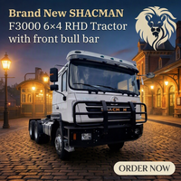 Camion tracteur SHACMAN F3000 6*4 RHD neuf, tête de tracteur robuste avec moteur Weichai, camion de transport de conteneurs transfrontalier