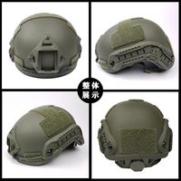Casque tactique FAST - Matériel en fibre de verre, entraînement en plein air, protection anti-choc