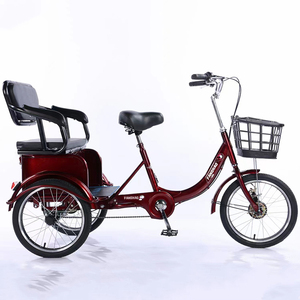 Tricycle à trois roues moins cher 2023 pour adultes avec siège arrière et panier Triciclo Para Adultos/vélos <span class=keywords><strong>cargo</strong></span> à trois roues Trike à vendre - Product Image 3