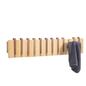 Piano Key <b>Clothes</b> Rack Wall Mounted Self Adhesive Hooks For Entryway Clothing <b>Storage</b> Organizer - Product Image 1