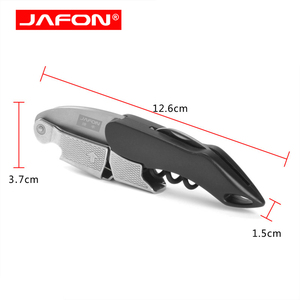 Jafon Tùy Chỉnh Nhựa Xử Lý 3 Trong 1 Bồi Bàn Corkscrew Rượu Vang Mở Chai Đòn Bẩy Phong Cách Đôi Bản Lề Chuyên Nghiệp Thanh Công Cụ - Product Image 4