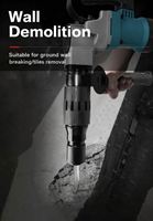 Marteau perforateur industriel léger pour le bricolage, moteur entièrement en cuivre, batterie rechargeable, construction durable, perçage du béton 26 mm
