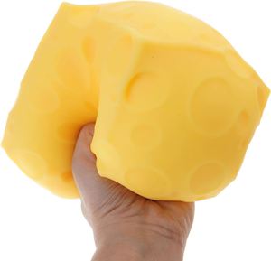Juguetes Extra Grandes Jumbo Squishies, Juguete Antiestrés Súper Suave para Aliviar la Ansiedad y el Estrés, Squishy de Queso Sensorial - Product Image 1