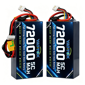 Batería de Iones de Litio Semisólida de 72000mAh 24S 22.8V 6S 7S 12S 14S 18S 10C/20C para Drones, del Fabricante - Product Image 1