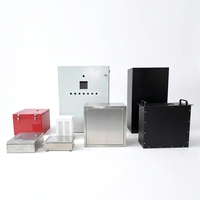 Boîte de distribution électrique verrouillable IP66, boîtier d'instrumentation étanche à porte simple en acier laminé à froid