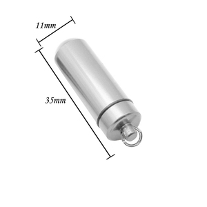 Silindir kolye kelebekler külleri Keepsake alüminyum alaşımlı anıt takı kolye - Product Image 3