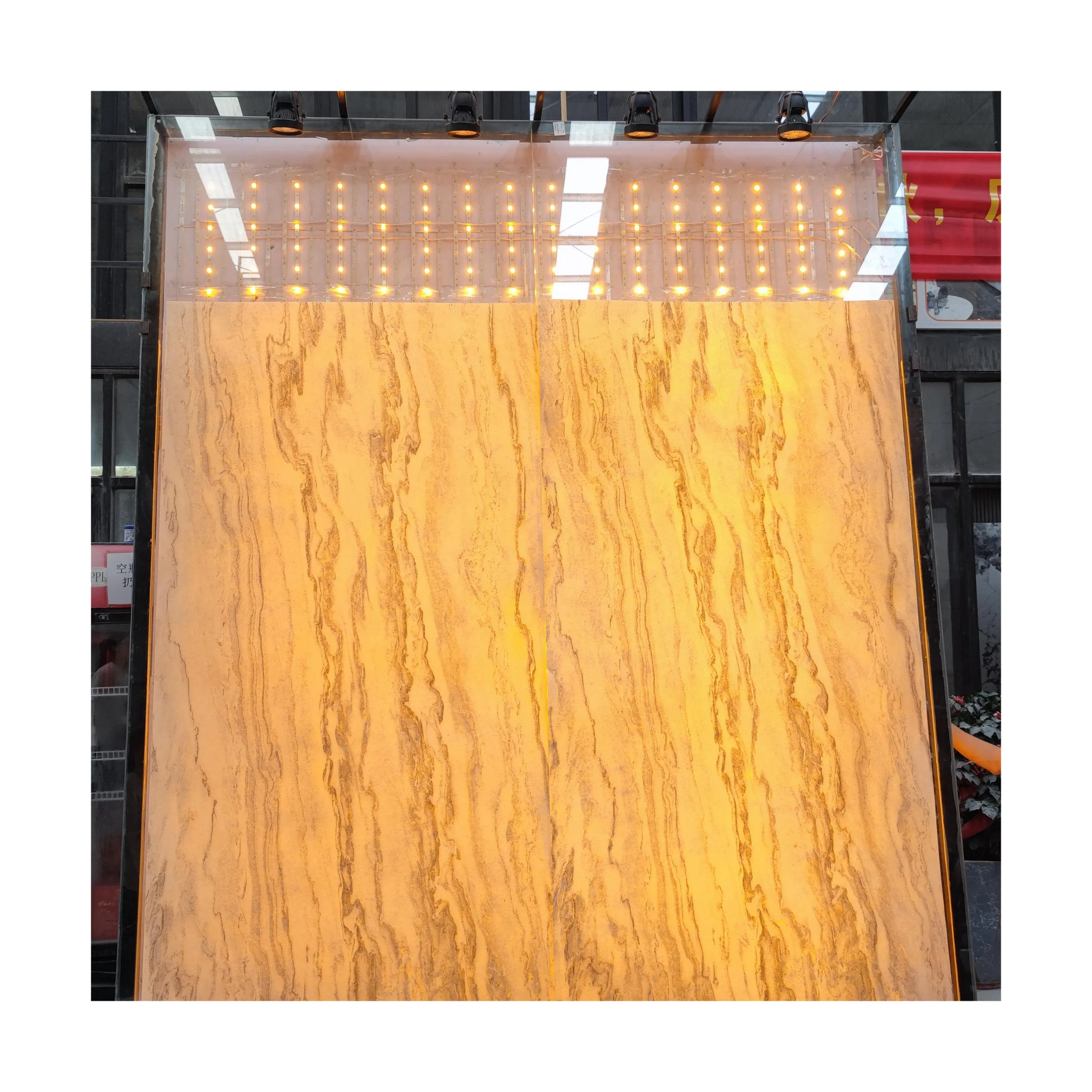 Pietra flessibile naturale di SHIHUI 1-2mm per interni Ultra sottile retroilluminata materiale flessibile pietra flessibile per piastrelle decorazione della parete