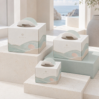 Cajas de Pastel Plegables con Logotipo Personalizado al por Mayor, Cajas para Cupcakes con Asa, Empaque de Papel Kraft, Cajas Blancas Personalizadas para Panadería