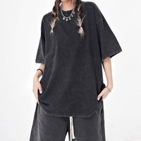 Ensemble de shorts vintage délavés à l'acide pour femmes fabricant de shorts de survêtement en coton lourd de qualité supérieure