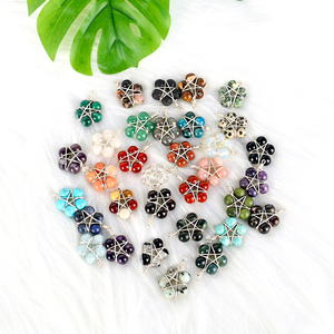 Pendentifs en pierres naturelles de guérison énergétique en gros, perles de 8 mm en pierres précieuses lâches pour bijoux féminins - Product Image 5