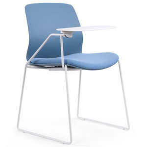 Chaise de salle à manger en plastique personnalisable au design moderne, cadre en PP bleu, vente en gros, empilable, marque <span class=keywords><strong>JIBAN</strong></span>, mobilier pour école, hôpital - Product Image 1