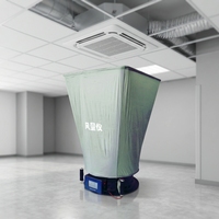 AF02 Compteur de débit d'air numérique à écran LCD, Balomètre, Capteur de débit d'air HVAC
