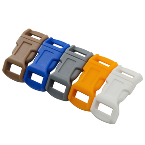 1/2 ''pouces 5 couleurs courbes profilées Paracord <span class=keywords><strong>Bracelet</strong></span> Clips en plastique boucles à dégagement latéral rapide - Product Image 2