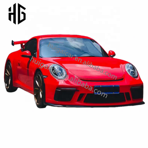 Actualización a GT3 Style Car Bumper Splitter Lip Spoiler Body Kit para Porsche 911 <span class=keywords><strong>991</strong></span>. 2 Kit de cuerpo completo modificado - Product Image 5