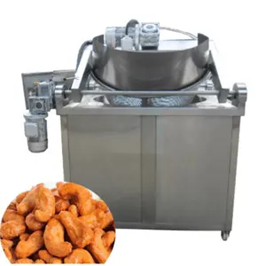 Friteuse commerciale industrielle pour la friture à l'huile pour noix, équipement pour la friture des haricots complet/équipement pour la friture