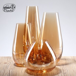 Bohemia Crystal Decorative <b>Vase</b> Set <b>Clear</b> Glass Minimalist Design Table Flower <b>Vase</b> For Living Room Desktop Gift - Product Image 4