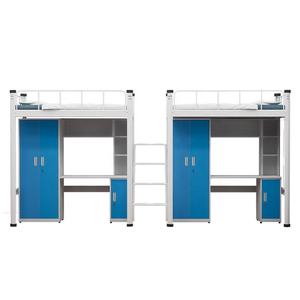Meubles de dortoir scolaire en stock marchandises Offre Spéciale lits superposés à ossature métallique lits doubles pour enfants avec casier de rangement - Product Image 1
