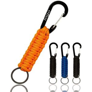 Wholesale DIY Aluminum+Nylon 550/350Lb 4Mm Hard-Wearing Paracord Keychain With Laser Logo-Plastic Keychains at Any Price - Product Image 4