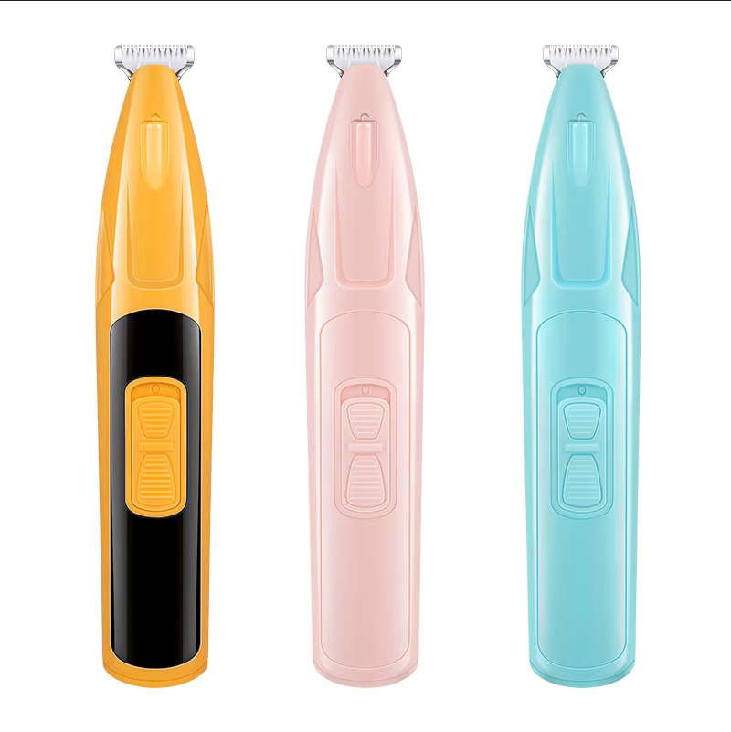 LED Electric Pet Clippers with 18mm Wide Cutter Head ABS Plastic Chargeable Power Source for Dog Cat Pet Grooming