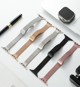 Correa Metálica Upro Wheat Slim para Apple Watch, Compatible con Tamaños 46mm, 42mm, 44mm, 40mm, 49mm, 45mm, 41mm, Correas Milanesas de Acero Inoxidable - Product Image 6