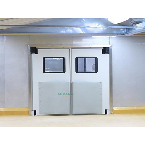 Cucina commerciale antifurto <span class=keywords><strong>a</strong></span> doppio effetto <span class=keywords><strong>porta</strong></span> <span class=keywords><strong>a</strong></span> battente bidirezionale in acciaio libero composito di legno per officine di ristoranti - Product Image 3